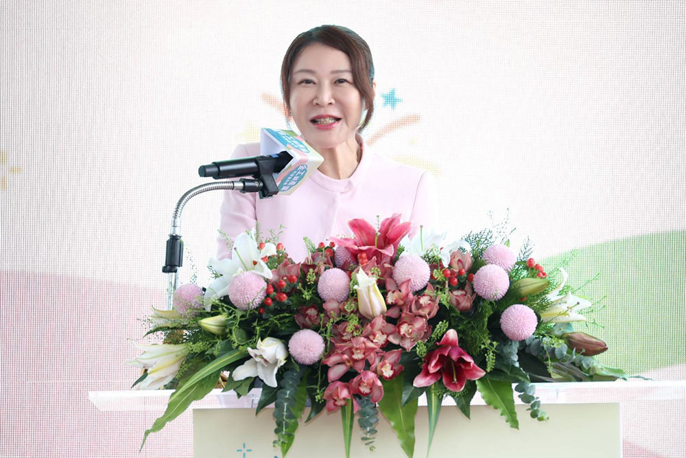 金屬中心劉嘉茹董事長於「金工顧產業 共榮嘉年華」開幕典禮致詞。