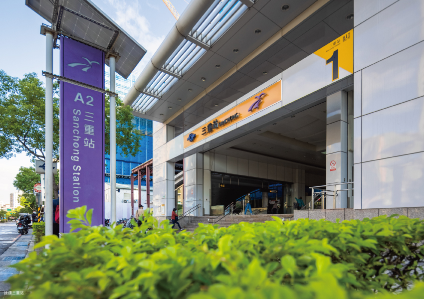 「玫如CITY」享有機場捷運線與中和新蘆線雙捷運交匯利多。(圖／業者提供)