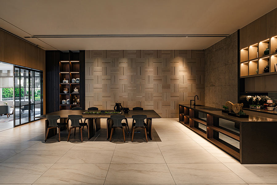 多功能廚藝交誼空間，在家招待親友大方體面。（實景拍攝／業者提供）