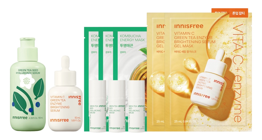 B1 Q小路 INNISFREE，維他命C夏日清爽保濕組，原價3739元，特價2595元，Q卡友限定，限量30組。（圖片來源：京站）