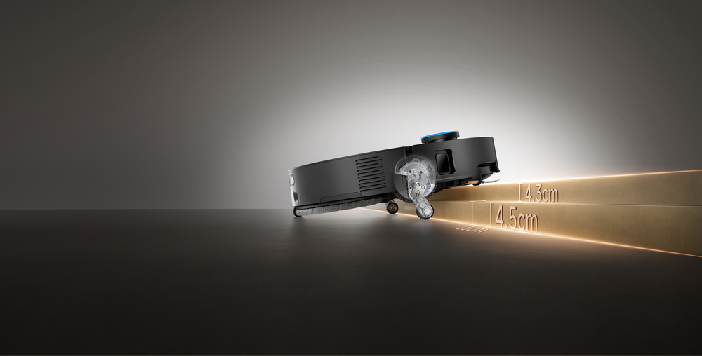 輕鬆跨越門檻、軌道與路面起伏，甚至厚地毯也能輕鬆越過，讓使用者能全然放心把清掃任務交給 X60 Ultra 。圖片來源：追覓