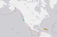 美國北加州海岸發生6.4強震 5萬多戶停電