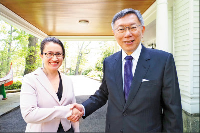 拜會蕭美琴 柯：台灣現階段對美國太重要