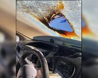 墨鏡放車內 太陽直射「火燒車」擋風玻璃儀表板全毀