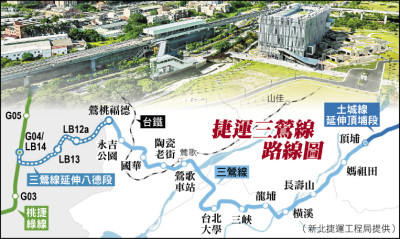 捷運三鶯線拚明年完工 到台北省20分鐘