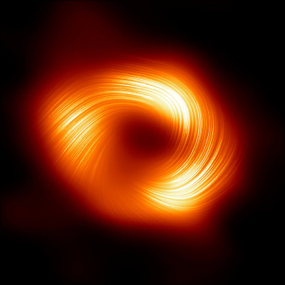 中英對照讀新聞》Twisted magnetic field observed around Milky Way&rsquo;s central black hole銀河系中心的黑洞周圍觀測到扭曲磁場