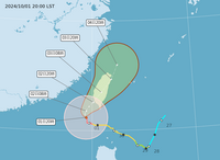 山陀兒颱風龜速移動 氣象專家：路徑可能還會轉變