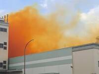 快訊》桃園環科園區工廠疑酸類氣體外洩！大量橘黃色濃煙竄出