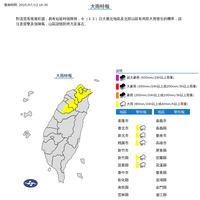 北北桃竹苗留意！ 5縣市大雨特報