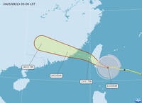 楊柳「長胖」！暴風圈觸陸　中午16級強陣風登陸