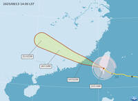 楊柳颱風預估17時台南出海 最快明晨解除海陸警