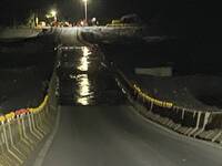 馬太鞍溪新堰塞湖晚間9時溢流！ 下游便橋開始積水