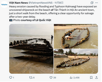 颱風海鷗侵襲越南海岸 數百年沉船遺跡再次現蹤