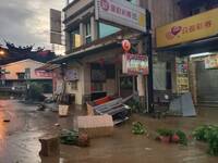 一夜暴雨後太陽露臉  蘇澳淹水漸退街道滿目瘡痍
