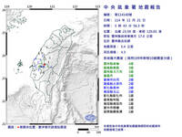 好晃！雲林古坑規模4.3地震 半夜嚇醒一票人
