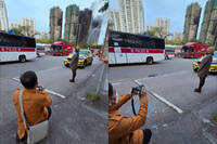 香港宏福苑成焦黑大樓 女擺Pose拍照打卡全網氣炸