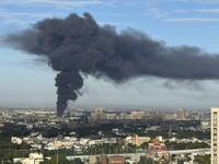 桃園蘆竹回收場大火 驚人濃煙竄天