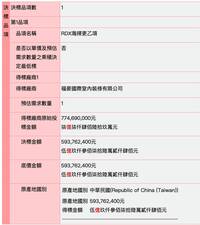 5.9億炸藥標案「室內裝修」公司得標 國防部：符合國際貿易業資格