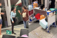 吉隆坡機場再現航站情緣翻版？大馬警方澄清「中國女子」真實身分