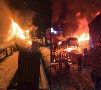 日本群馬縣國道逾50車追撞！已釀1死26傷 火燒車增救災難度