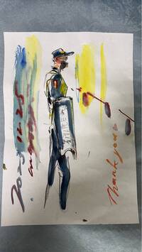 她捷運站巧遇盾牌警察 「神速畫作」讓人直呼暖心