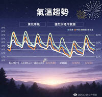101跨年煙火最佳觀賞點曝！ 強烈大陸冷氣團元旦報到「急凍7度」