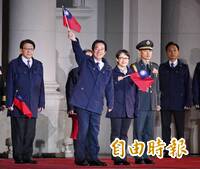 總統府升旗》賴清德與韓國瑜握手！ 鄭麗文、卓揆「近距離零互動」