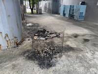 基隆火車站旁縱火 街友辯燒垃圾取暖