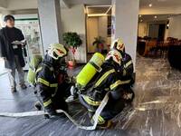 石門水庫人潮如織 桃園消防旅館演練守護遊客