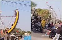 駭人影片曝光！巨型「海盜船」空中解體 14童遭拋飛慘摔