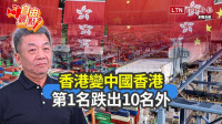 自由觀點》香港變中國香港 第1名跌出10名外