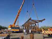 竹市慈雲空橋進行主橋體吊裝工程 2/23至3/31實施第二階段交通管制