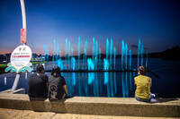 雨量偏少水位低 蘭潭音樂噴泉今起暫停演出