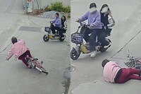 良心發現？福建國中妹好心扶人遭索賠百萬 自摔老婦開庭前撤告