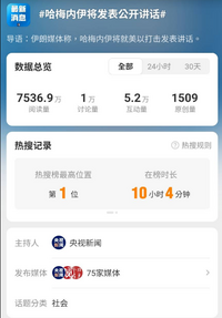 觀落陰？ 中國央視稱哈米尼將公開講話 翻車後驚慌刪改