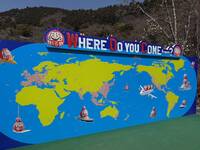 日本勝尾寺「足跡圖」超狂！台灣被貼到變3D  還「反攻大陸」