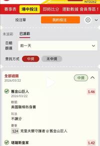 獨家》神單！研究生串關10場全中 破運彩魔咒爽賺27倍