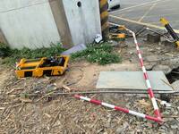 撞壞阿里山林鐵號誌桿肇逃  26歲男到案稱一時驚慌