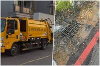 直擊！台中垃圾車「餿水倒水溝」 整條街臭爆畫面曝光