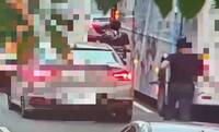 台北東區街頭驚魂！男拒返家遭姊男友亮刀穿梭車陣追逐嚇壞民眾