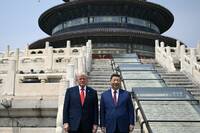 結束超過2小時會談  川普與習近平訪天壇未回應是否談及台灣議題