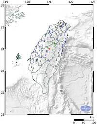 快訊》南投埔里08:46規模5.1極淺層地震 多地震度3級以上