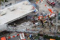 南韓首爾高架崩塌增至7人死傷 崩塌驚悚瞬間影片曝