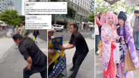自由說新聞》小粉紅囂張撒野韓網氣炸！中國「仇日入魔」女coser穿和服被報警