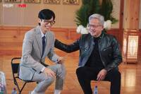 不是AI圖！黃仁勳與劉在錫同框照曝光 獻上舞姿韓網嗨翻