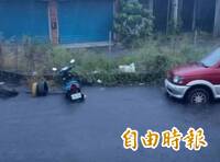 彰化咕嚕咕嚕！強降雨炸裂 溪湖交流道下方積水掀波浪