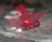 雨炸台南！「大灣水世界」再現 三爺溪溢堤