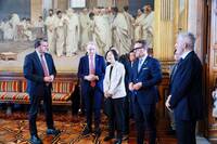 台義交流深化！蔡英文走進義大利參議院 副議長錢益友親自接待