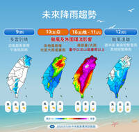 巴威颱風估明海陸警齊發！週五晚到週六白天風雨最劇烈