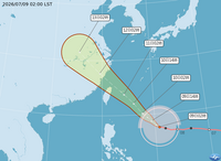 巴威逼近！今各地晴朗炎熱 颱風來襲「這時段」風強雨大